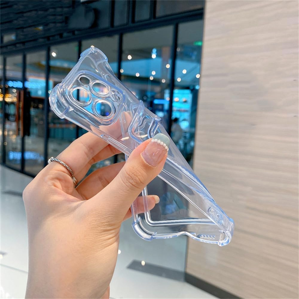 Clear Case With Protective Card Slot Wallet Case For iPhone