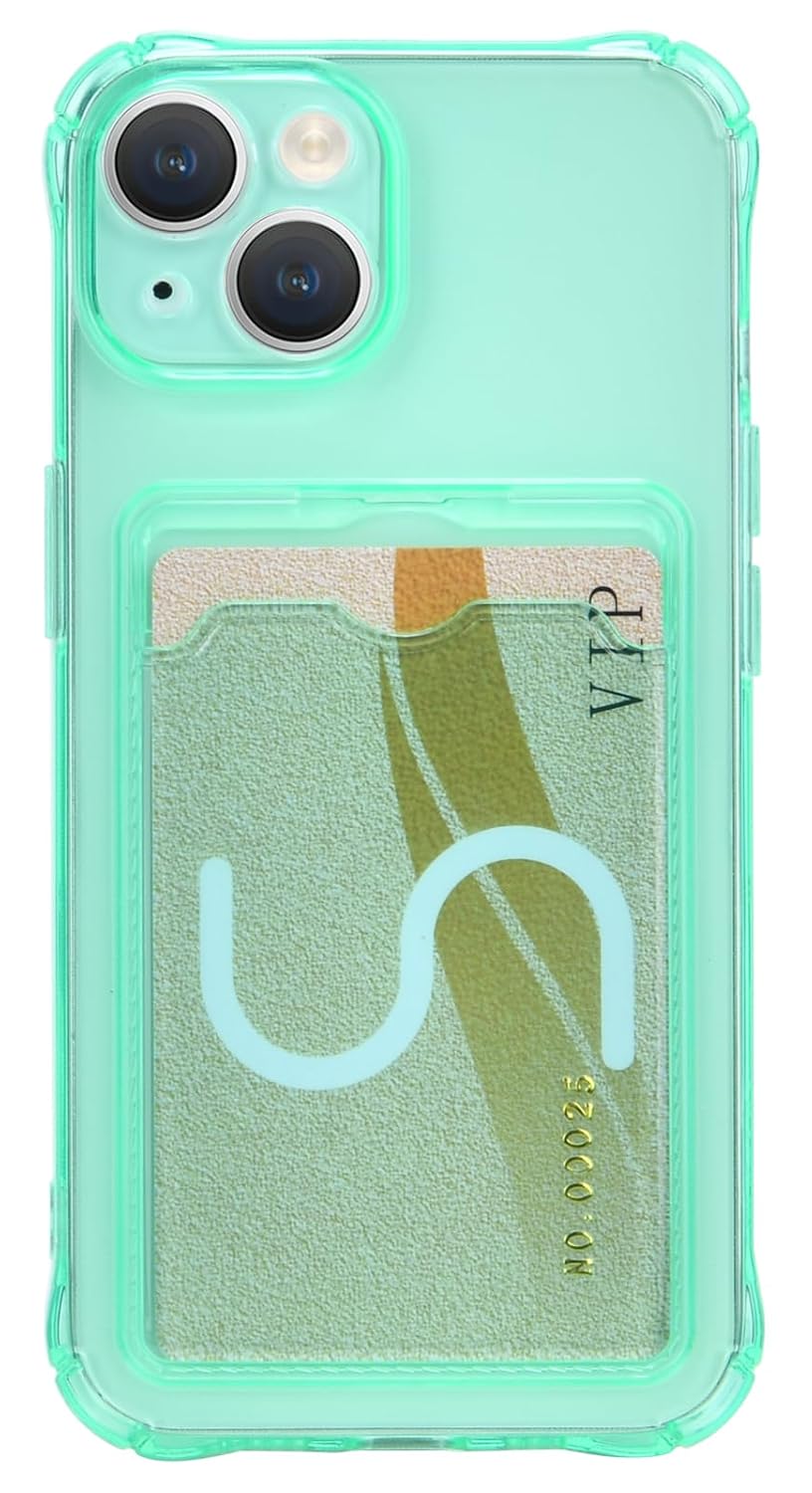 Clear Case With Protective Card Slot Wallet Case For iPhone