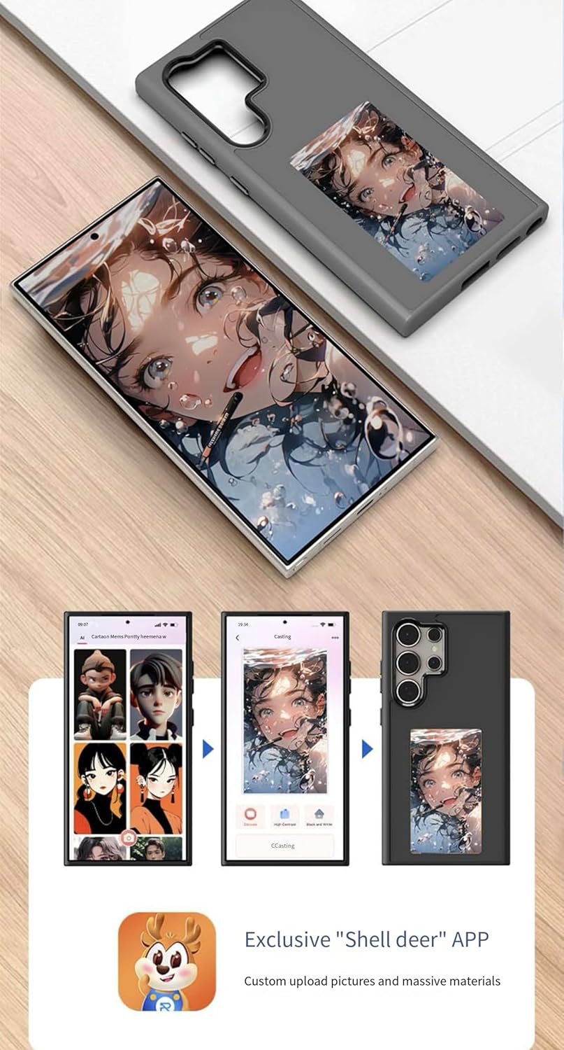 Luxury NFC Smart E-Ink Case For Samsung S Series