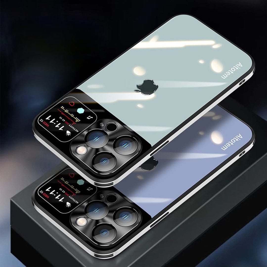 Sleek Glossy Armor Window Glass Case - iPhone
