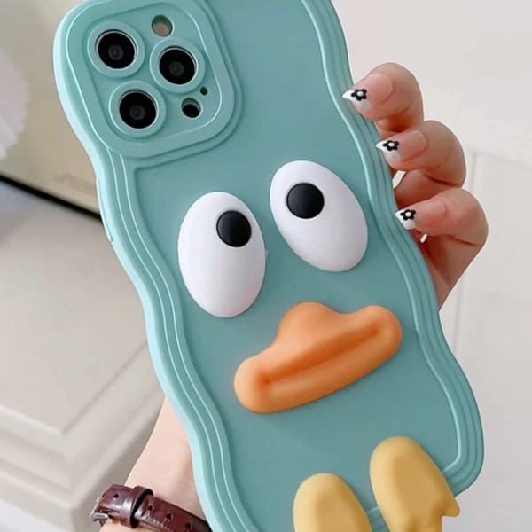 3D Cartoon Duck Decor Cover IPhone