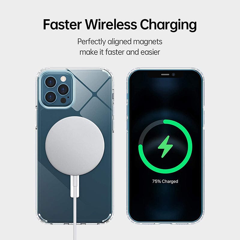 Magsafe Clear Non Yellowing Shockproof Case For iPhone