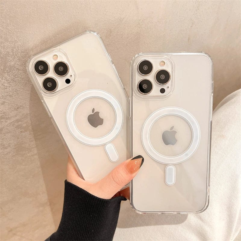 Magsafe Clear Non Yellowing Shockproof Case For iPhone