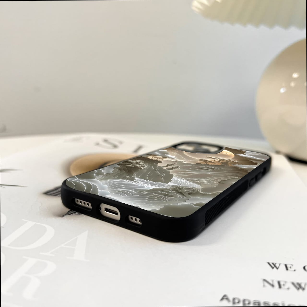 Celestial Origami Glass Case For iPhone
