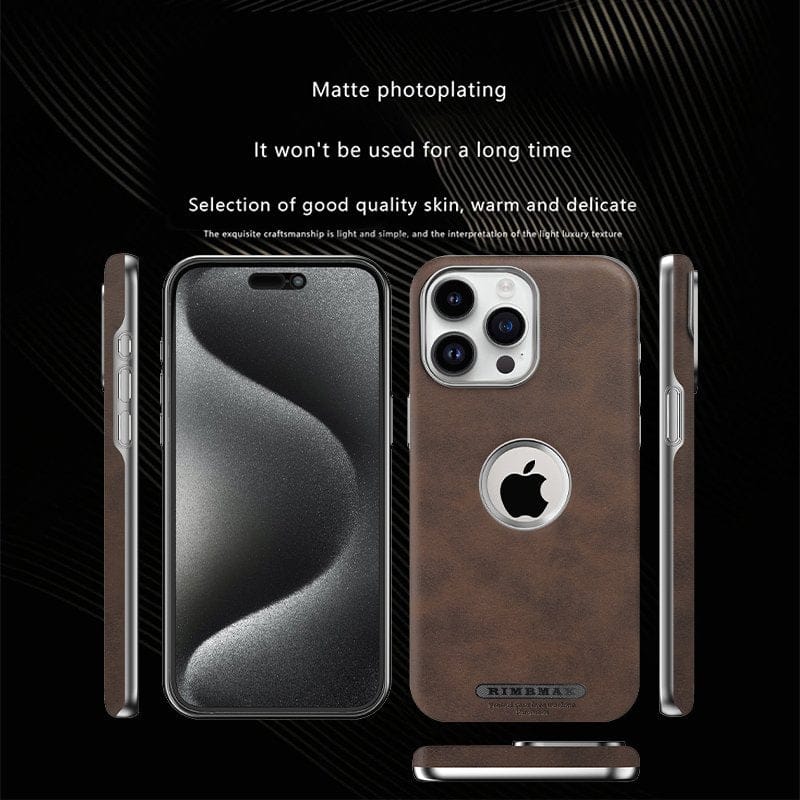 Pack Of 3 Leather Edge Logo Case - iPhone