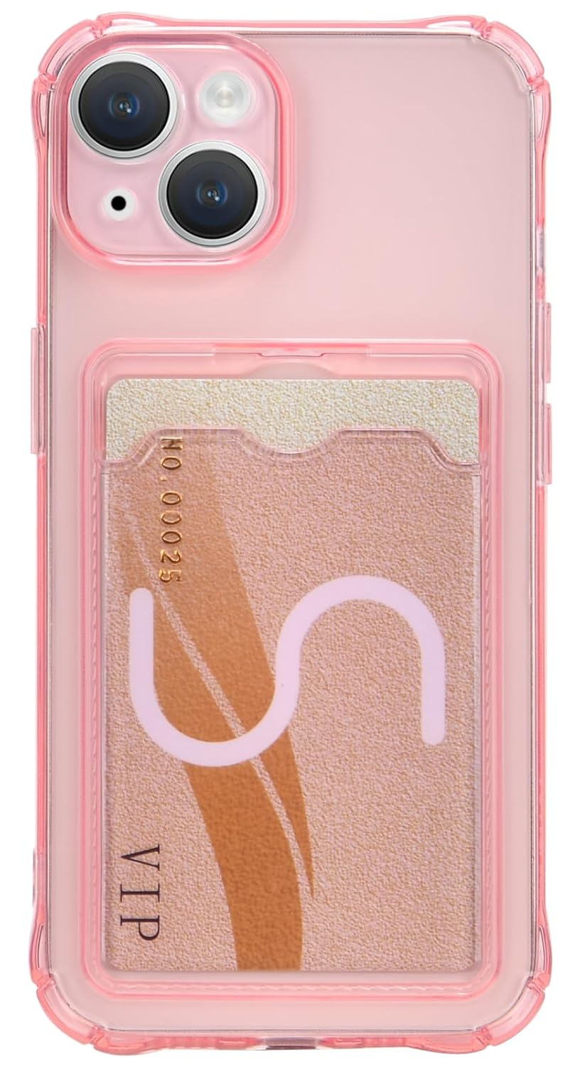 Clear Case With Protective Card Slot Wallet Case For iPhone