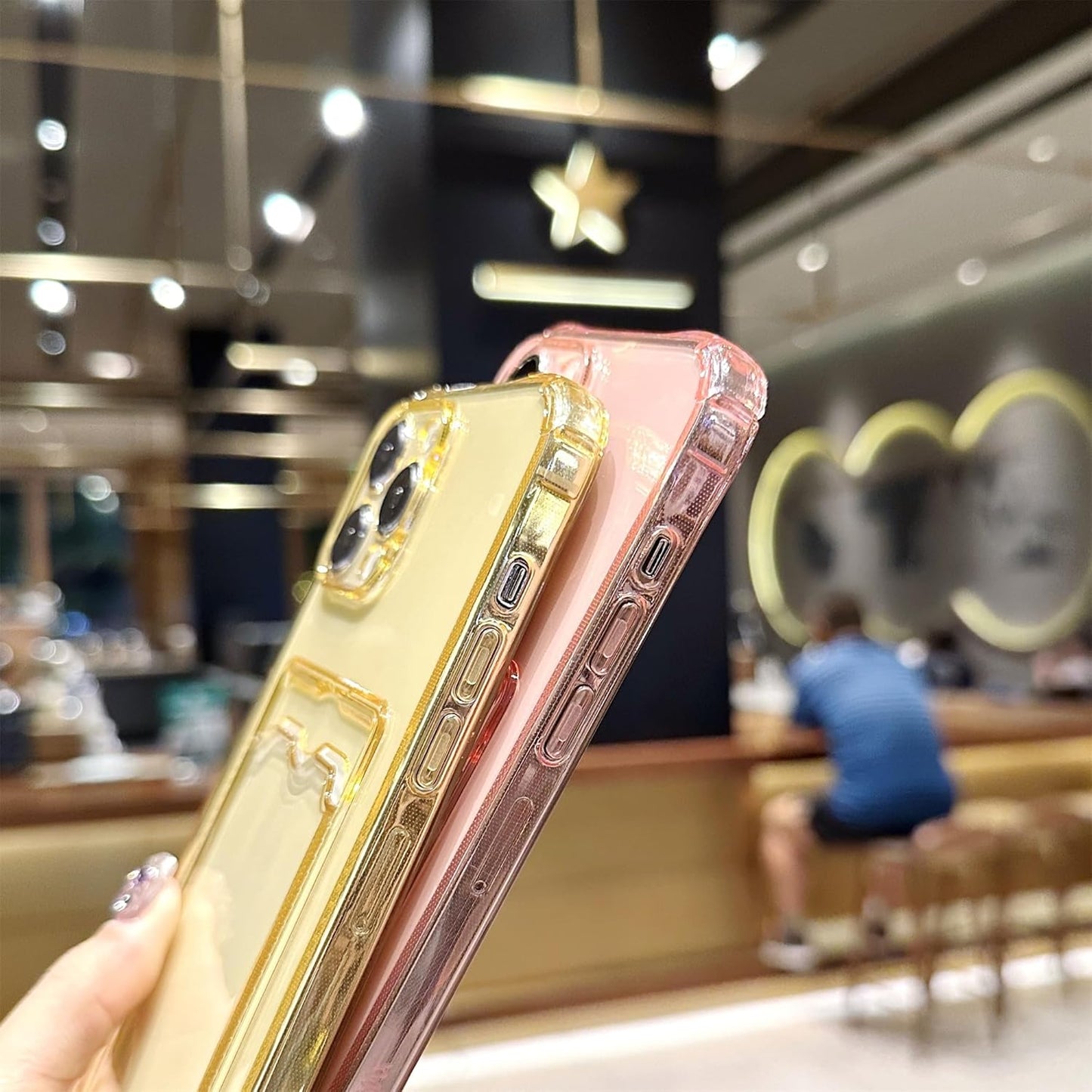 Clear Case With Protective Card Slot Wallet Case For iPhone