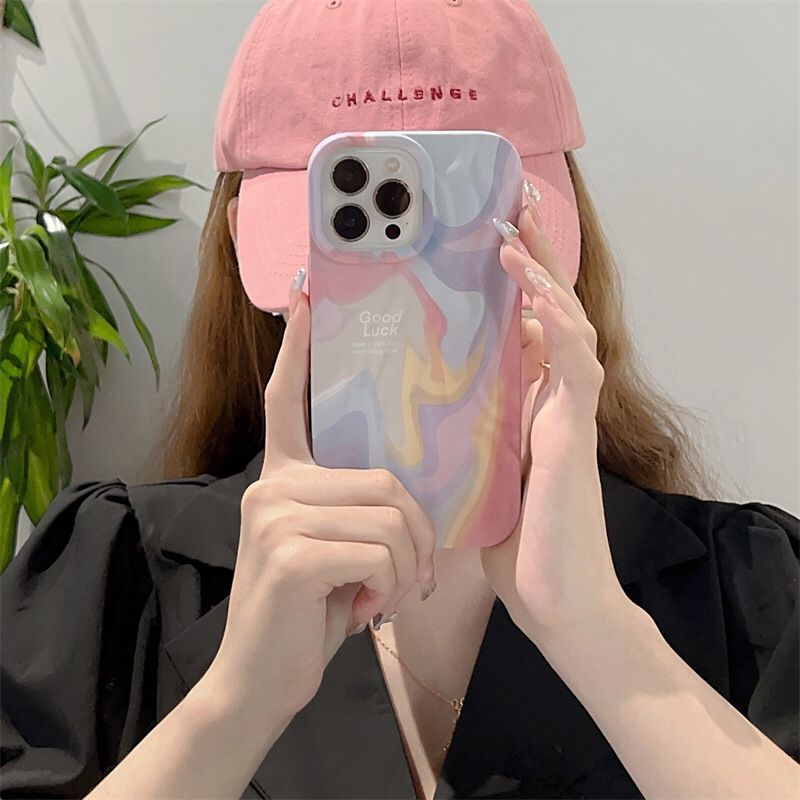 Multi Color Wavy Texture iPhone Case