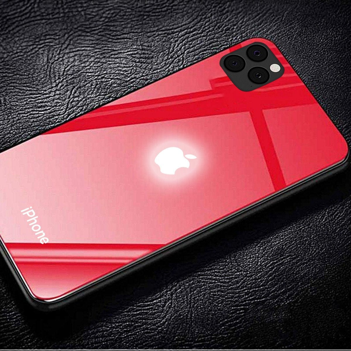 LED Logo Glass Back Case - iPhone