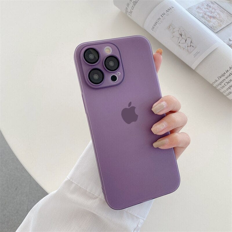 Ultra-Thin Matte Paper Back Case - iPhone