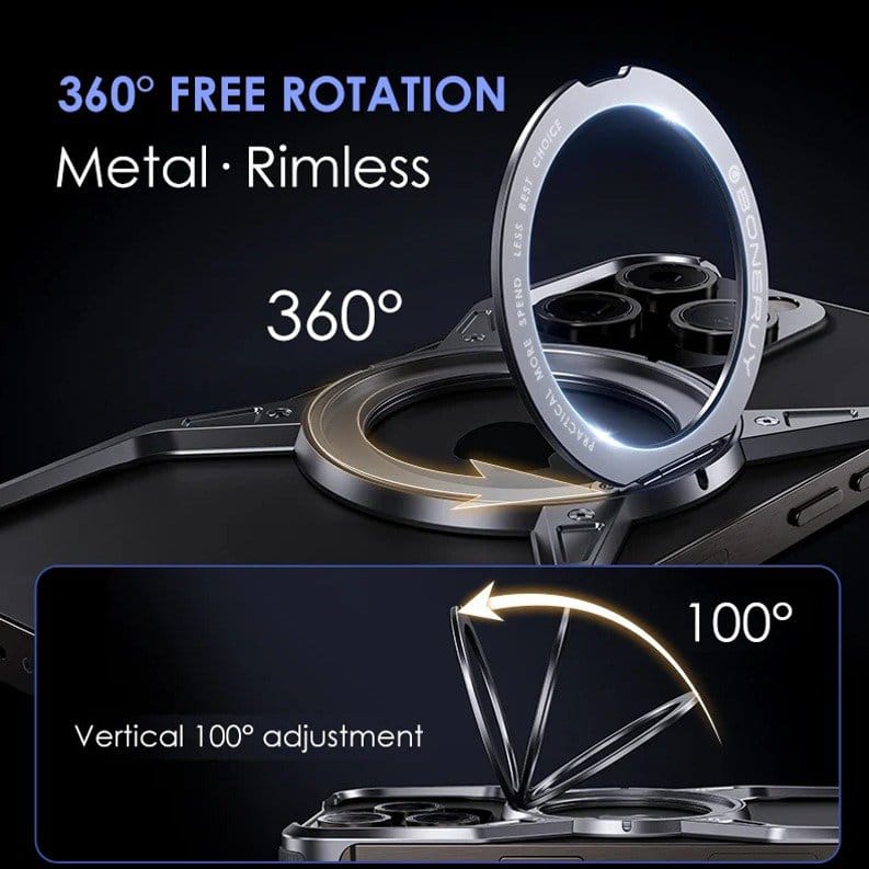 Titanium Frameless Cooling Bracket Case - iPhone