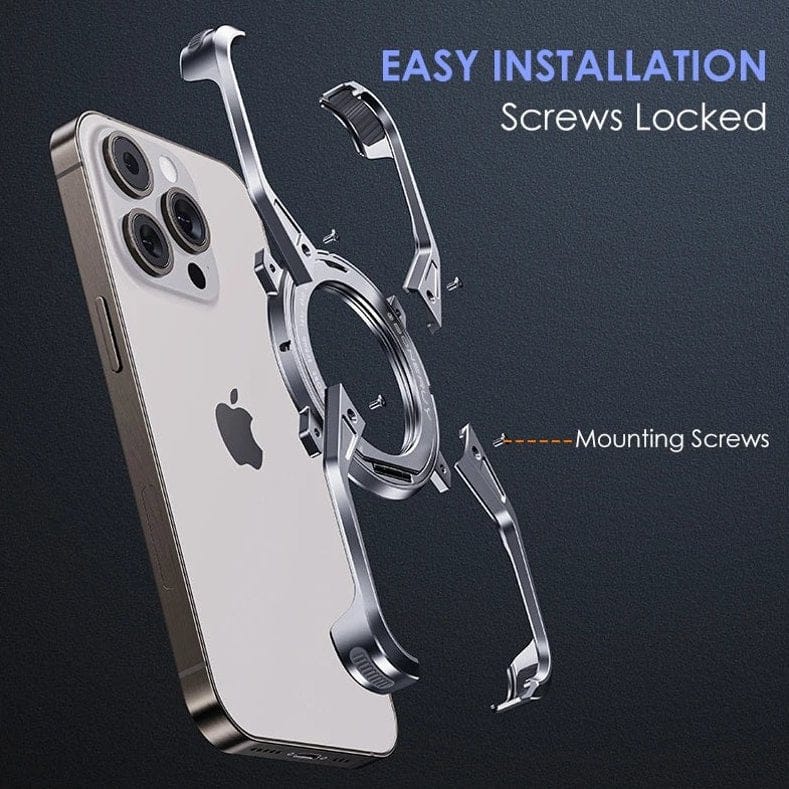 Titanium Frameless Cooling Bracket Case - iPhone