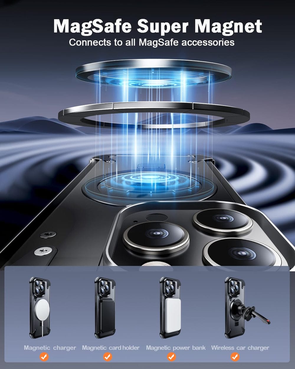 Frameless Armoured Case with Kickstand