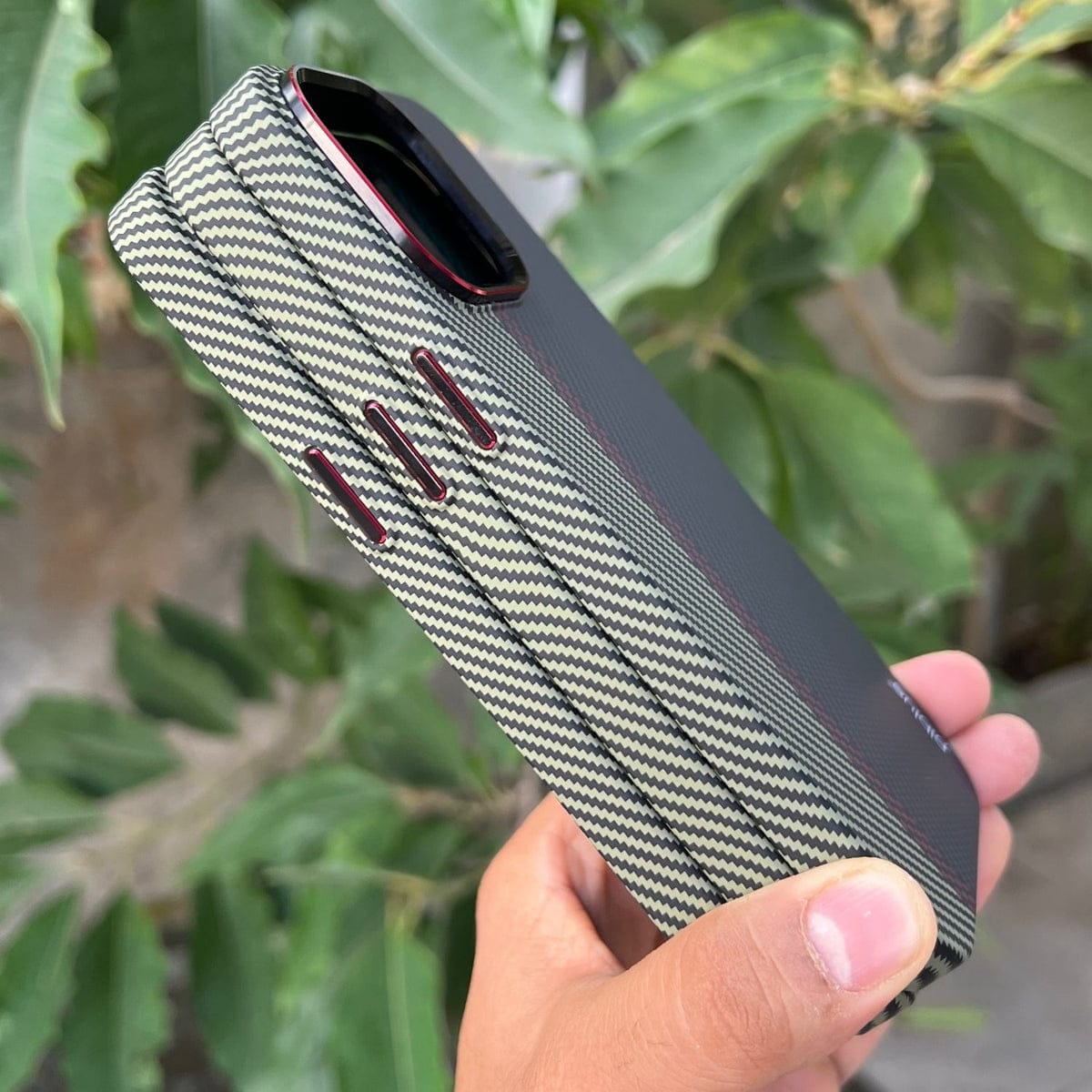 Real Aramid Carbon Fiber Three Color Kevilar Case