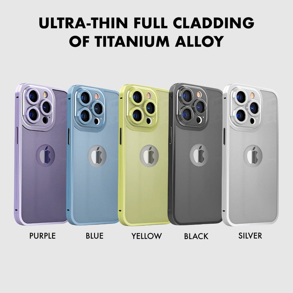 Titanium Alloy Ultra Thin Metal Case with Camera Protection