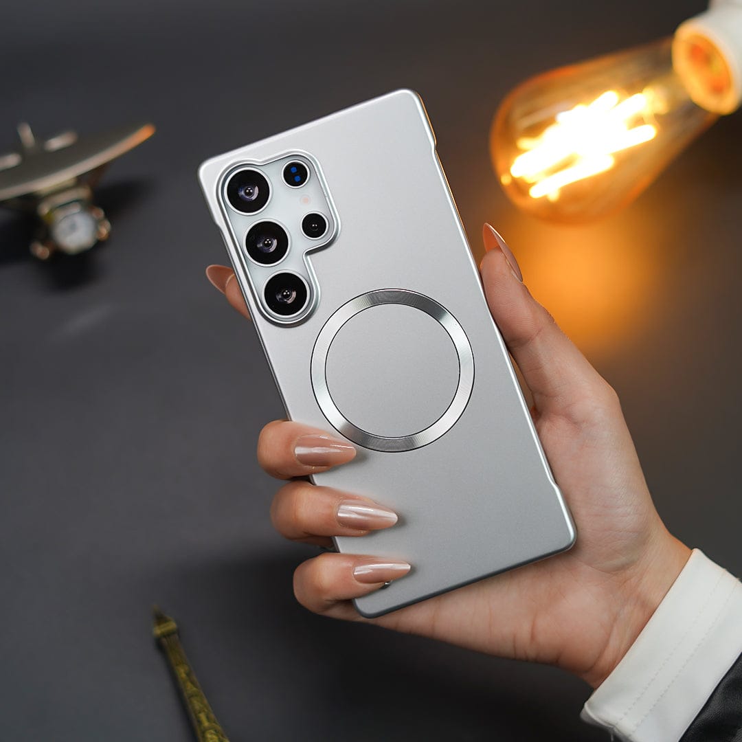 Elegant Metal Paint Borderless Magsafe Case - Samsung