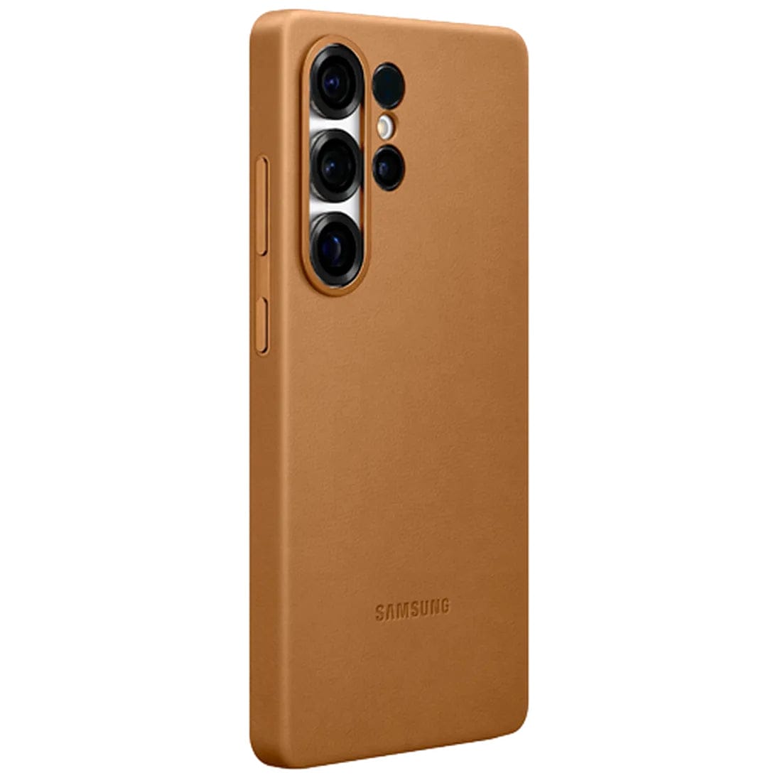 Premium Metal Camera Ring PU Leather Case