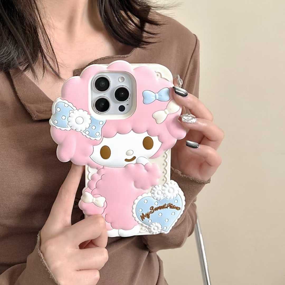 Cute Doll 3D Silicon Case For iPhone