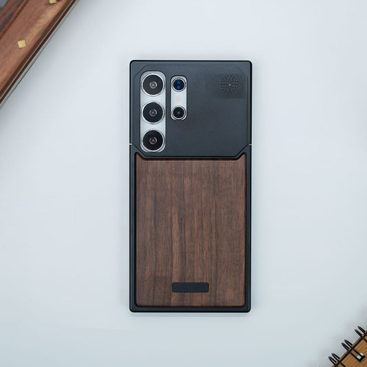 Nature Wood Grain Metallic Case - Samsung