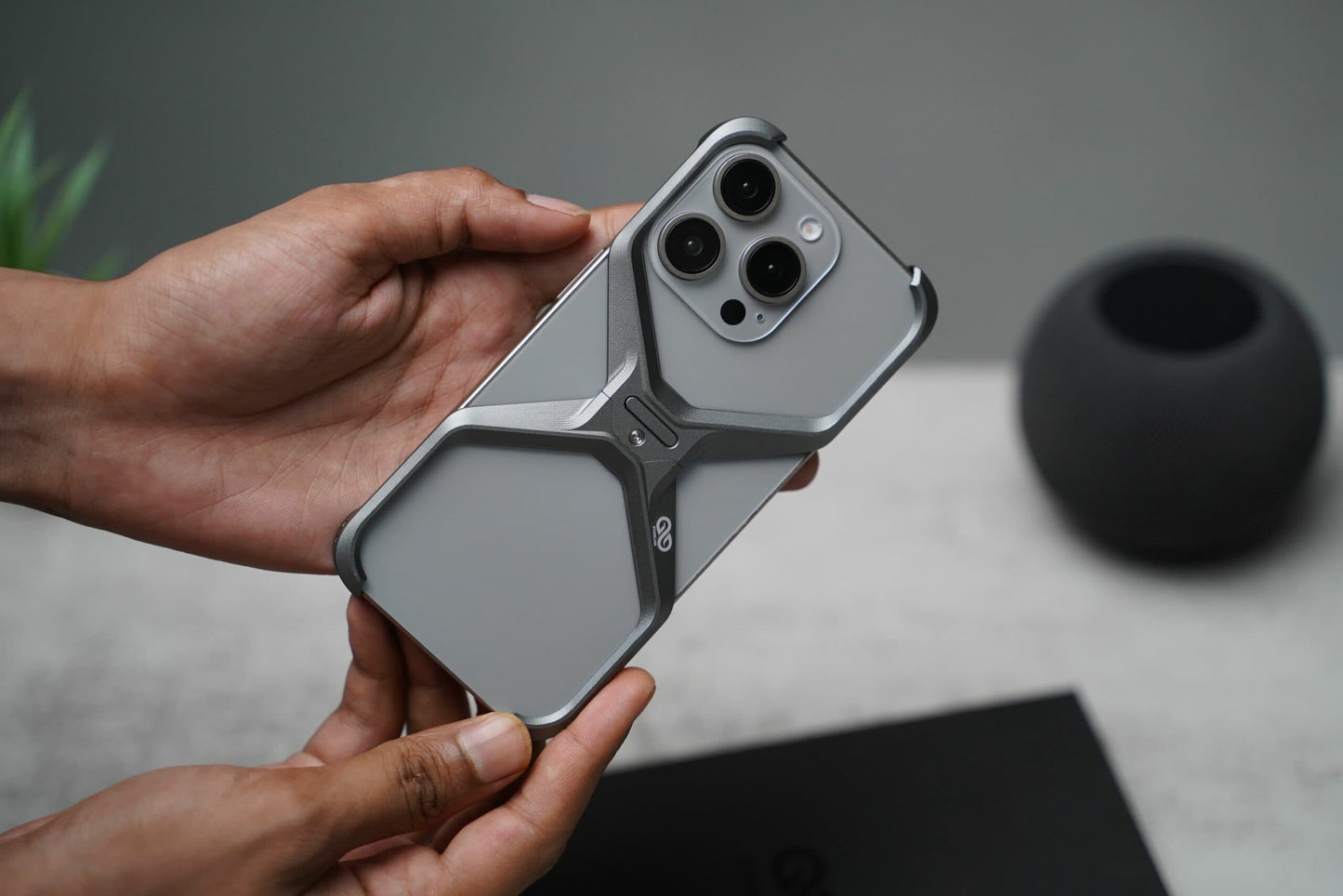 Titanium X Bumper Metal Case for iPhone