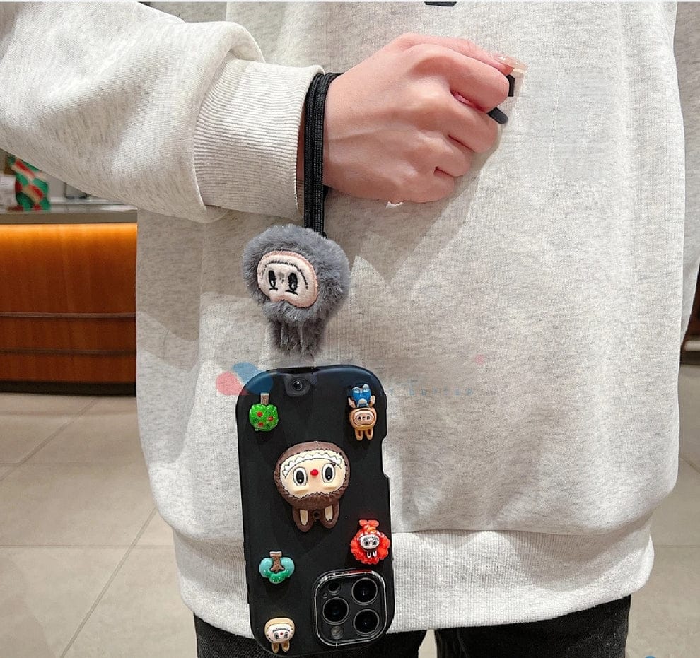 (Pack Of 3) 3D Toy Silicone Metal with Wrist Band Phone Case