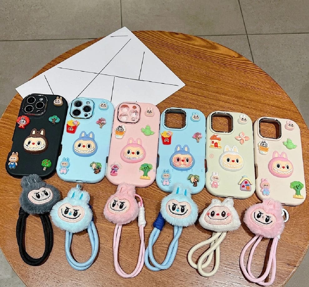 3D Toy Silicone Metal with Wrist Band Phone Case