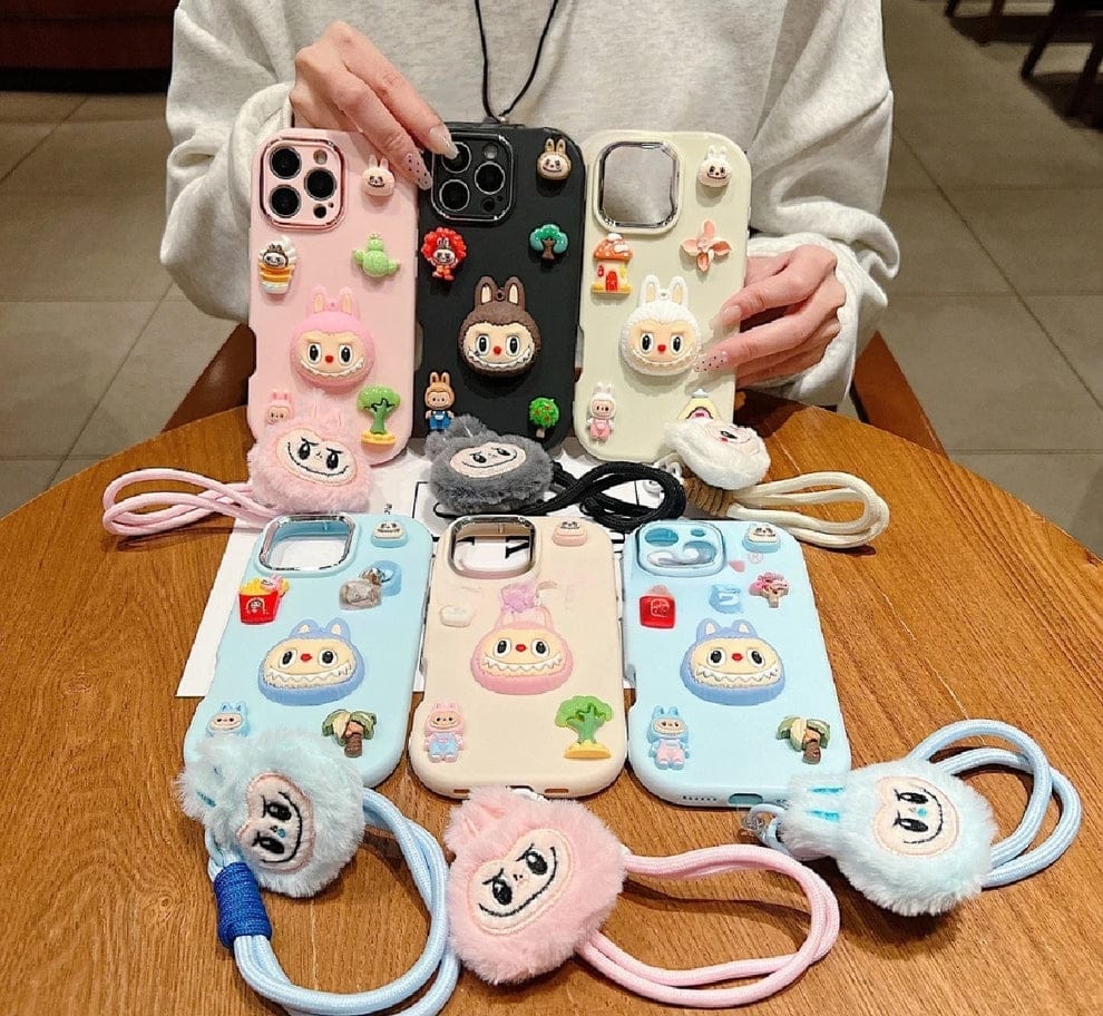 3D Toy Silicone Metal with Wrist Band Phone Case