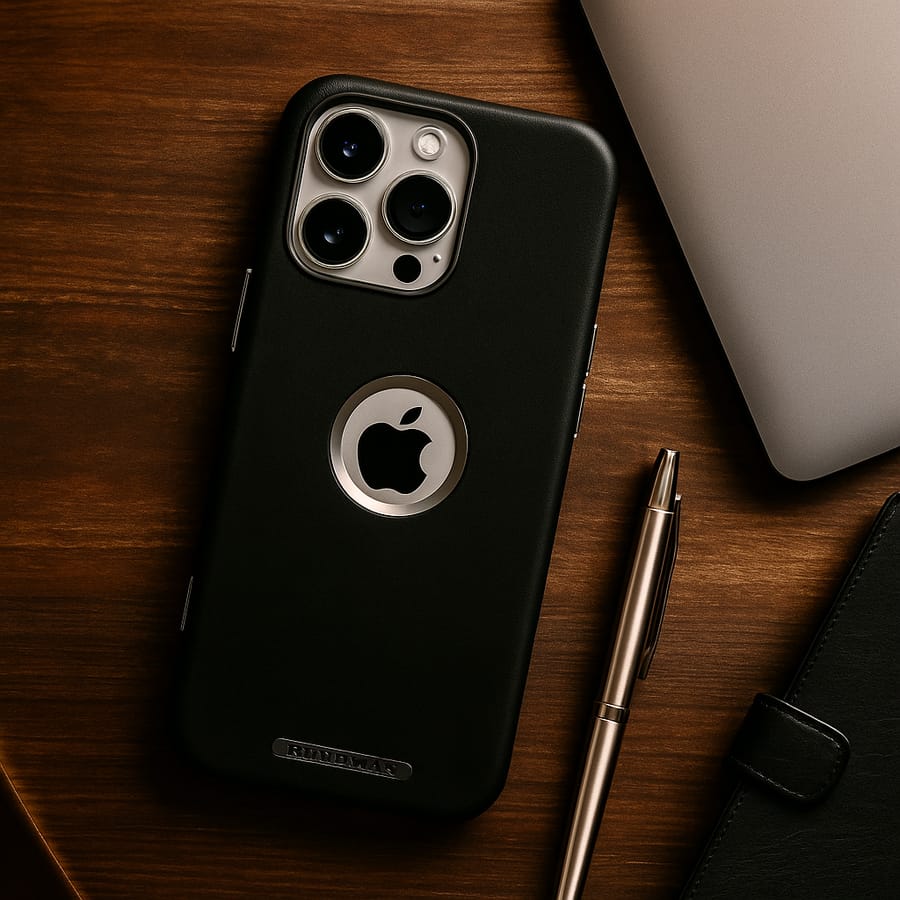 Pack Of 3 Leather Edge Logo Case - iPhone