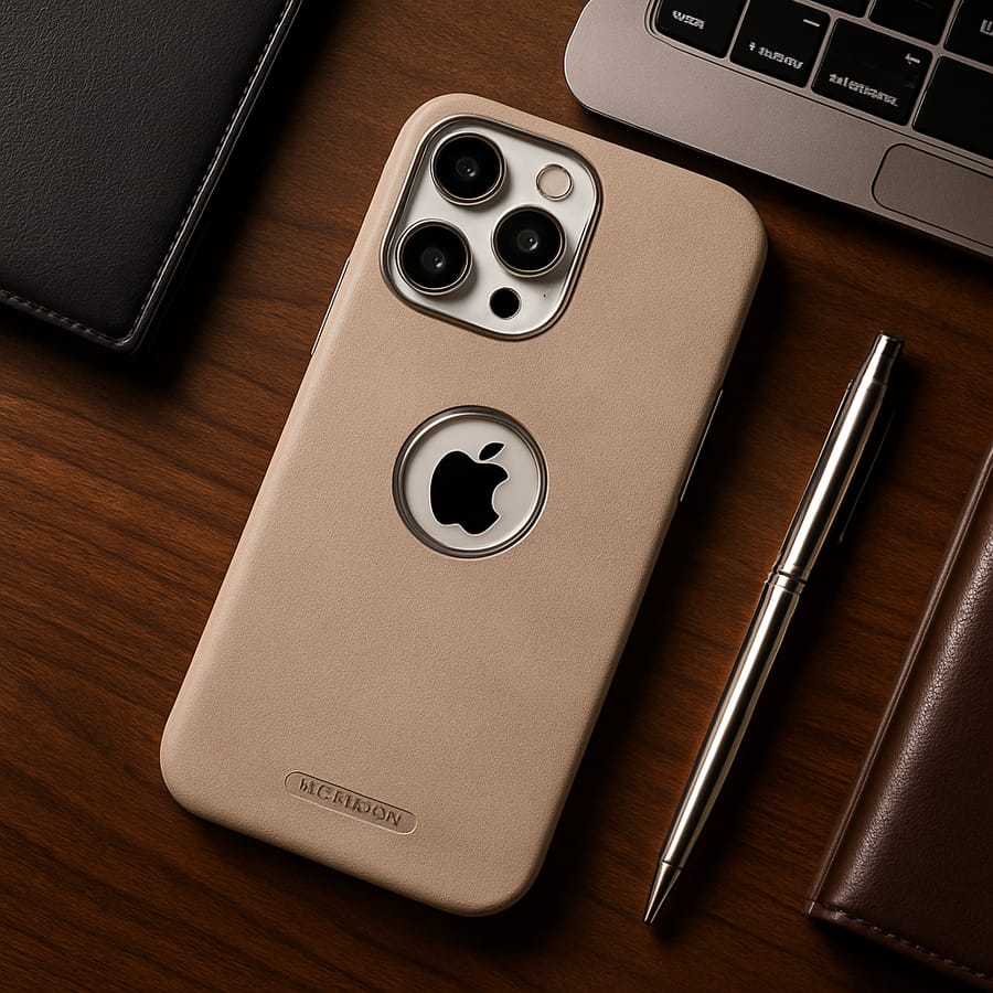 Pack Of 3 Leather Edge Logo Case - iPhone