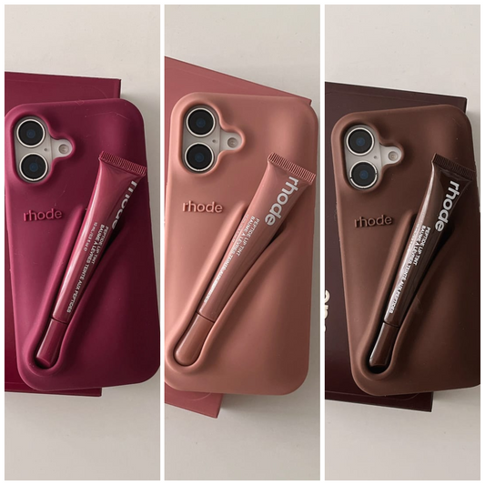 (Pack Of 3) 3D Silicon Lip Gloss Phone Case for iPhone